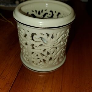 Lenox Tealight Holder, Cream Color